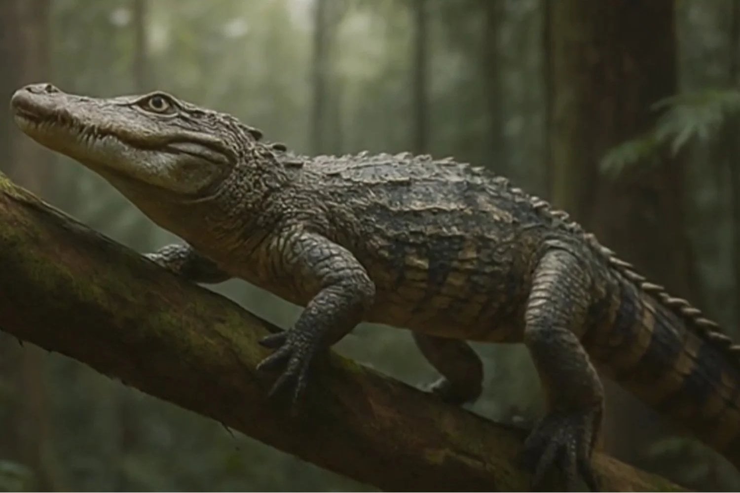 No todos los cocodrilos cazaban en el agua. Un huevo fosilizado muestra que algunos podían trepar árboles y lanzarse en caída libre sobre sus presas