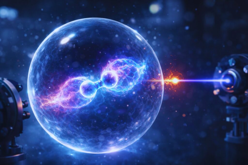 Una molécula atrapada en helio deja ver algo imposible de fotografiar. La ciencia acaba de “dibujar” por primera vez su sombra cuántica