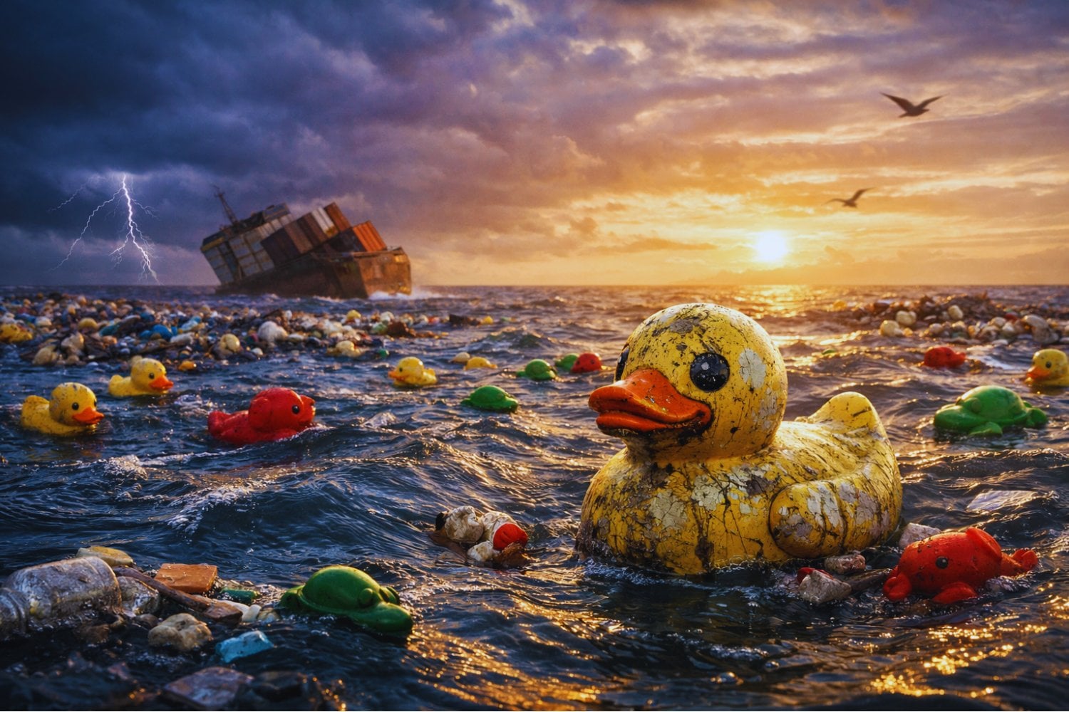 Un naufragio liberó miles de patitos de goma en el Pacífico. Treinta años después, siguen enseñándole al mundo cómo se mueve el océano