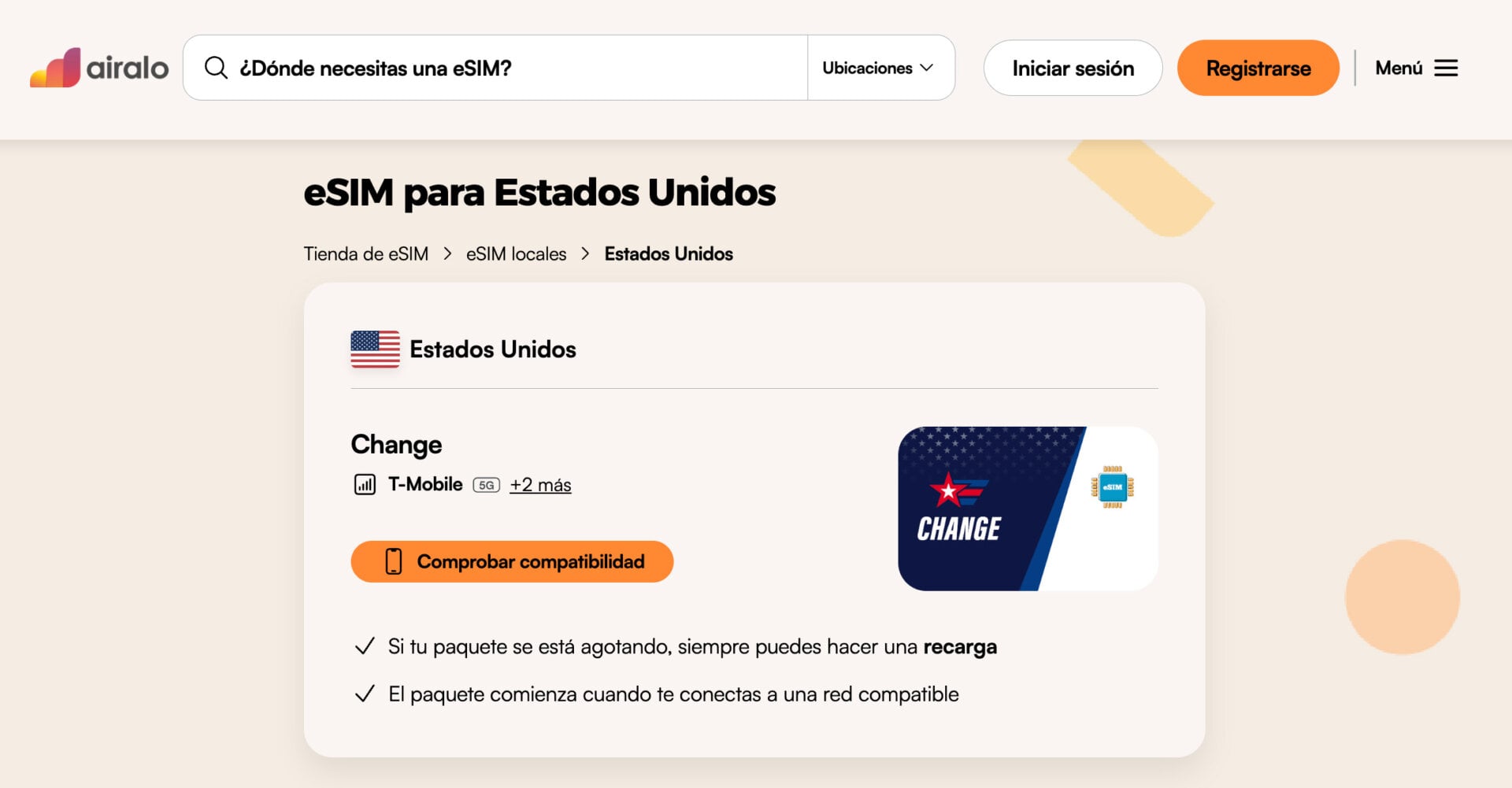 Airalo Esim Estados Unidos