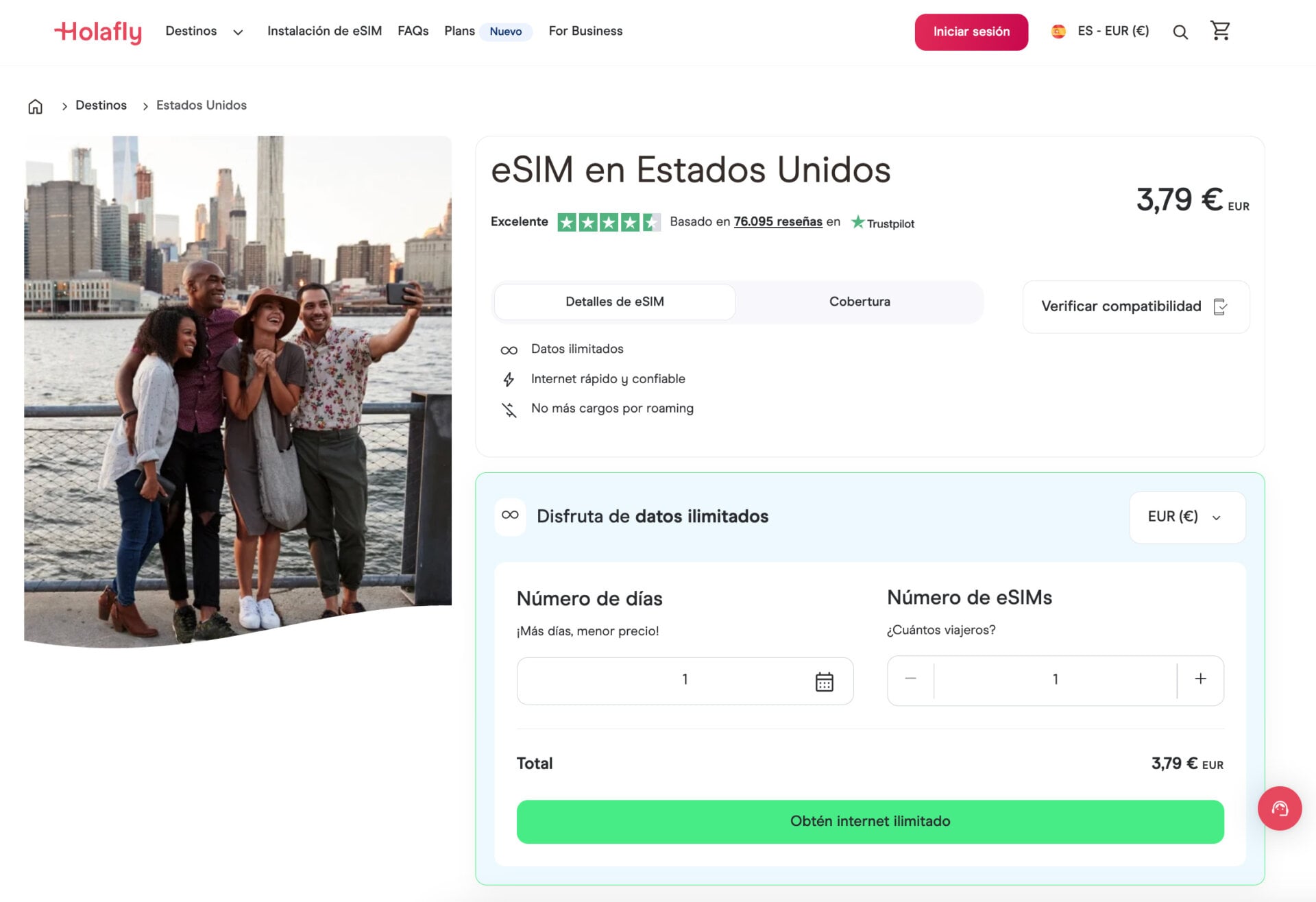 Holafly Esim Estados Unidos