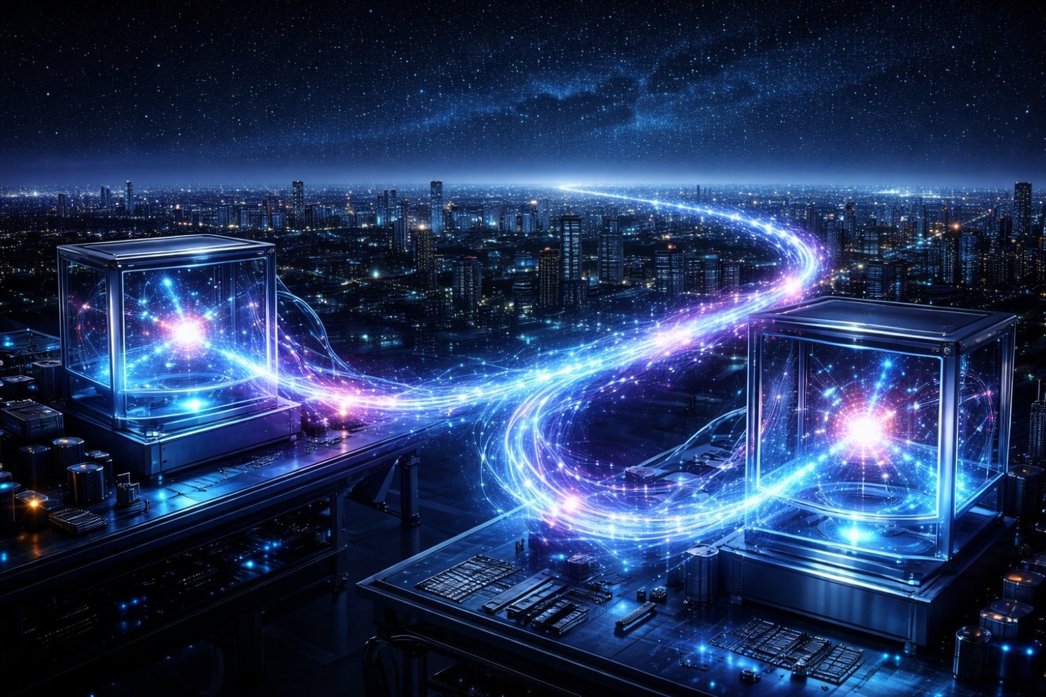 La carrera por el internet cuántico acaba de dar un salto real fuera del laboratorio. Un experimento logra comunicación ultrasegura a 100 kilómetros