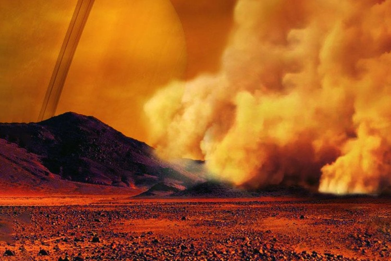 Titán podría no ser una luna “original” de Saturno. Nuevas simulaciones apuntan a que nació tras una colisión brutal entre antiguos satélites