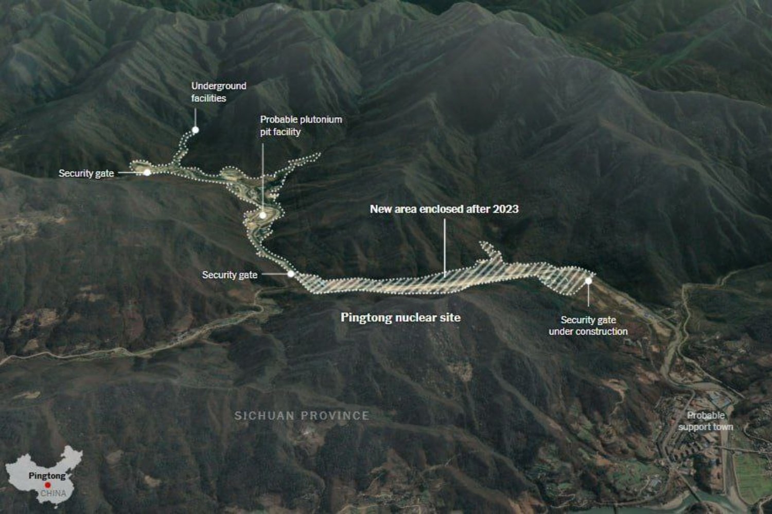 Las nuevas instalaciones nucleares de China ya se distinguen desde el espacio. Lo que revelan las imágenes satelitales sobre el giro estratégico de Pekín