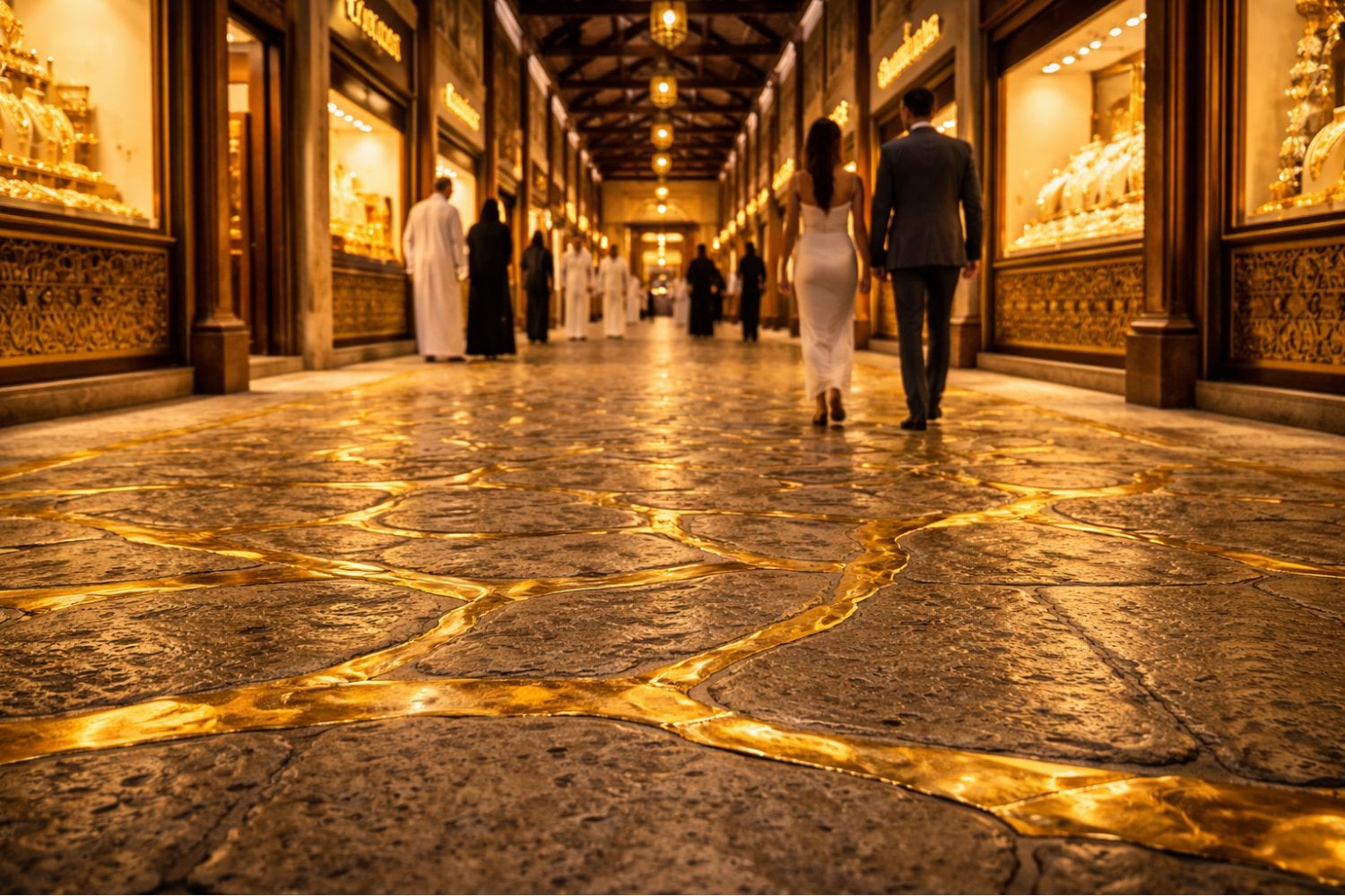 Dubái quiere que camines sobre oro para atraer turistas. Su nueva calle dorada resume hasta dónde llega la ciudad cuando convierte el lujo en espectáculo