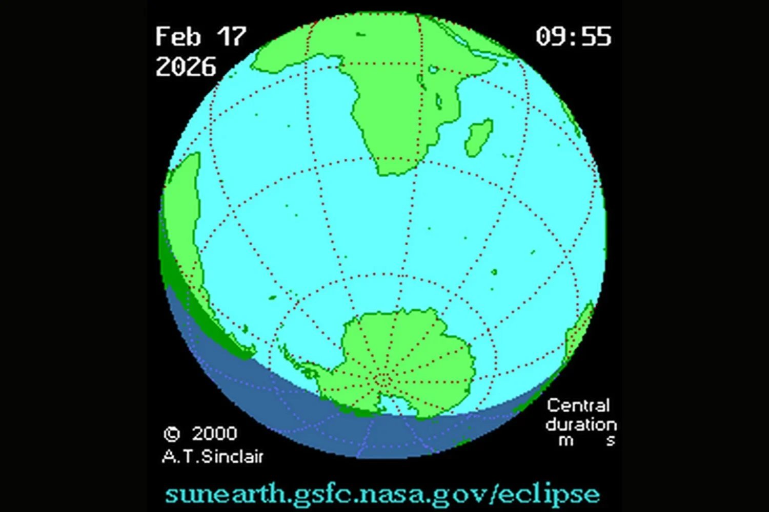 El primer eclipse solar de 2026 se verá en el extremo sur del planeta. Qué partes de Sudamérica podrán observar el anillo de fuego y en qué condiciones