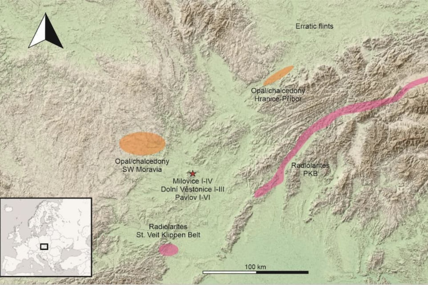 Un cazador del Paleolítico pudo perder su “bolsa de herramientas” hace 30.000 años. Por qué un hallazgo en la actual República Checa está cambiando cómo entendemos la vida móvil prehistórica