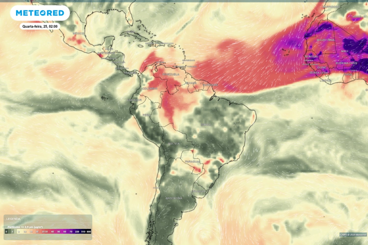 El polvo del Sáhara ya cruza el Atlántico y empieza a afectar la calidad del aire en América. Lo que llega a Brasil y el Caribe es una nube invisible con impacto real en la salud
