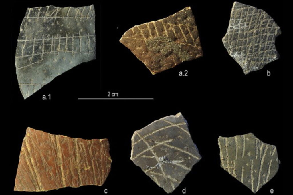 Hace 60.000 años ya dibujábamos el mundo con reglas geométricas. Los grabados en huevos de avestruz que adelantan el origen del pensamiento abstracto humano