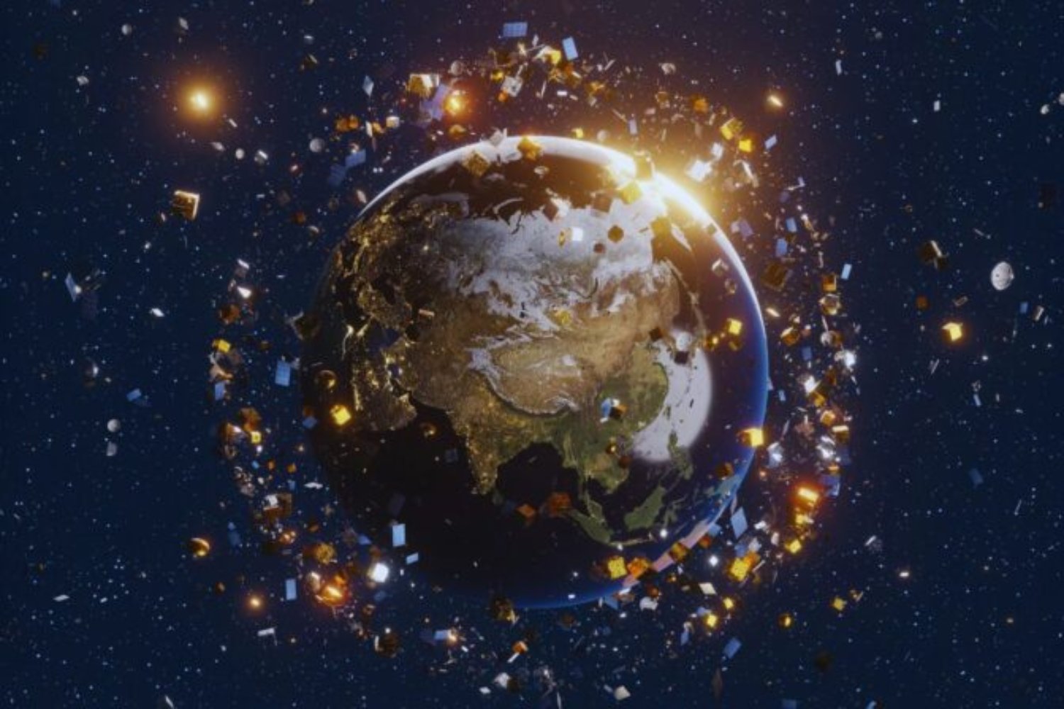 El tráfico espacial ya es un problema real. Una simulación masiva intenta anticipar choques de satélites antes de que ocurran