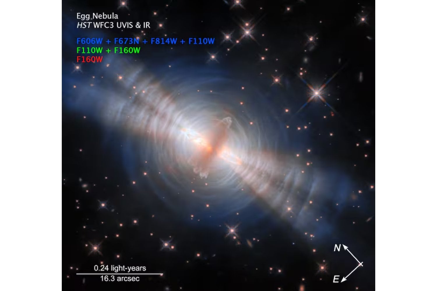 El Hubble capta la agonía de una estrella como el Sol en la Nebulosa del Huevo. Por qué este “espectáculo de luces” revela su último acto