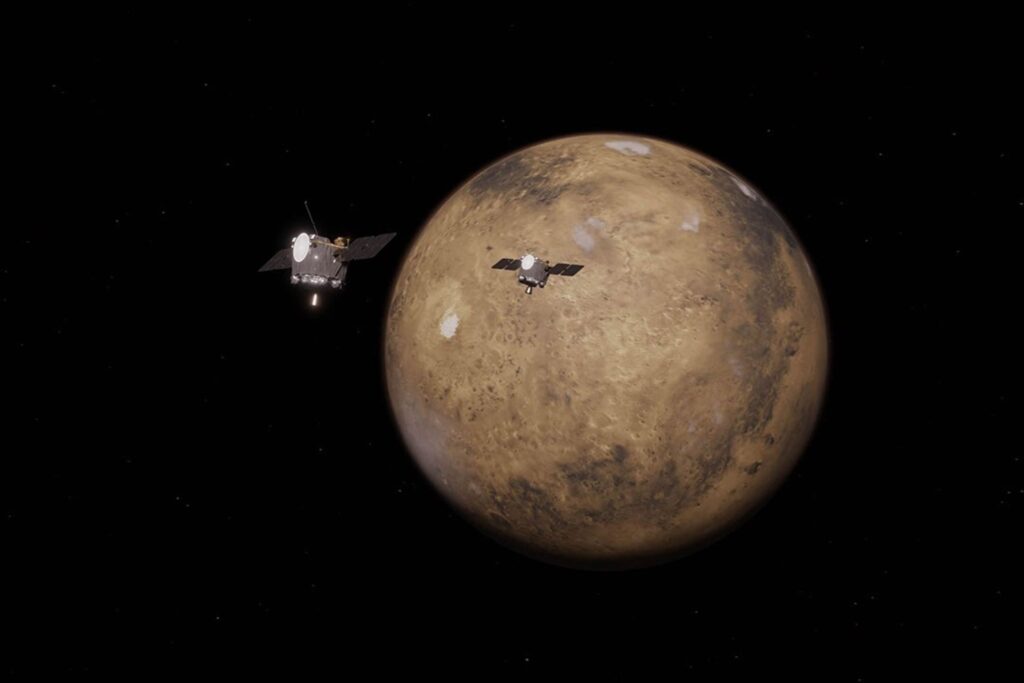 La NASA envía dos naves a Marte para observar cómo el Sol destruyó su atmósfera. La misión ESCAPADE investigará el clima espacial entre la Tierra y el planeta rojo