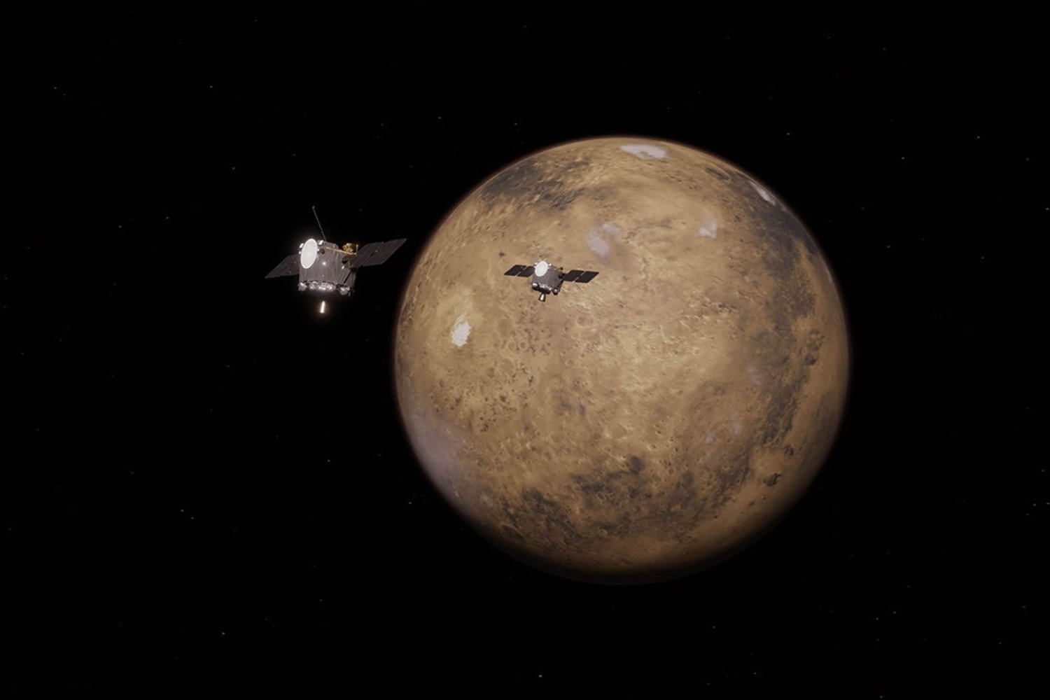 La NASA envía dos naves a Marte para observar cómo el Sol destruyó su atmósfera. La misión ESCAPADE investigará el clima espacial entre la Tierra y el planeta rojo