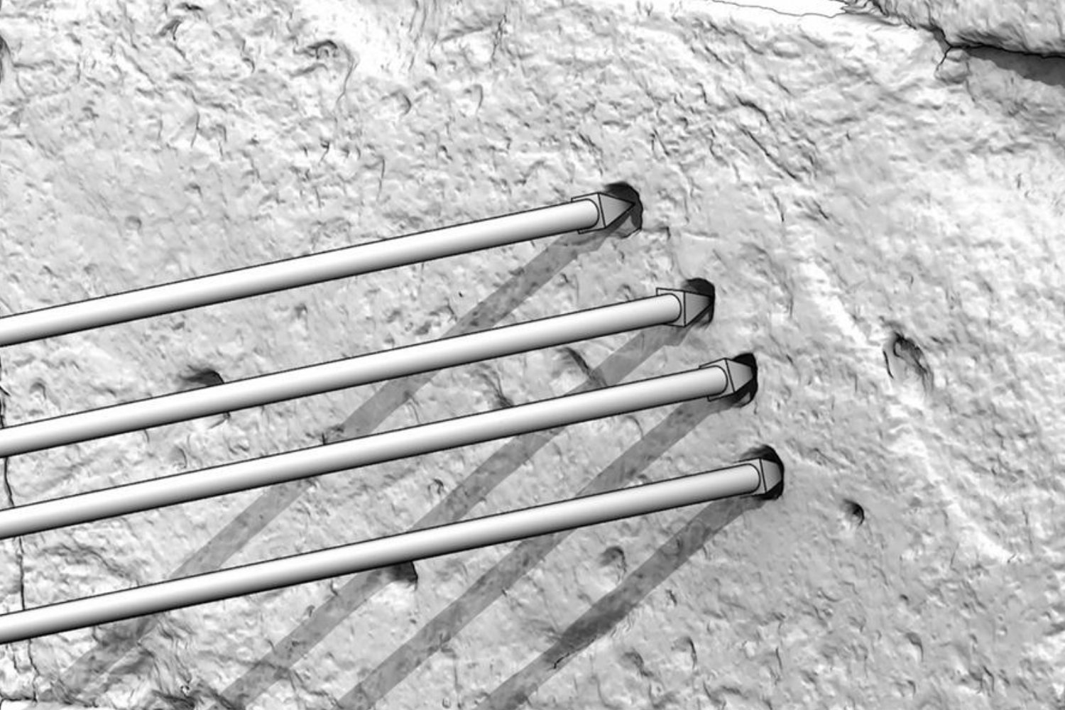 Hallan en Pompeya unas marcas extrañas que no encajan con la artillería romana conocida. Los arqueólogos creen que podrían ser la huella física de una especie de “ametralladora” usada hace más de 2.000 años