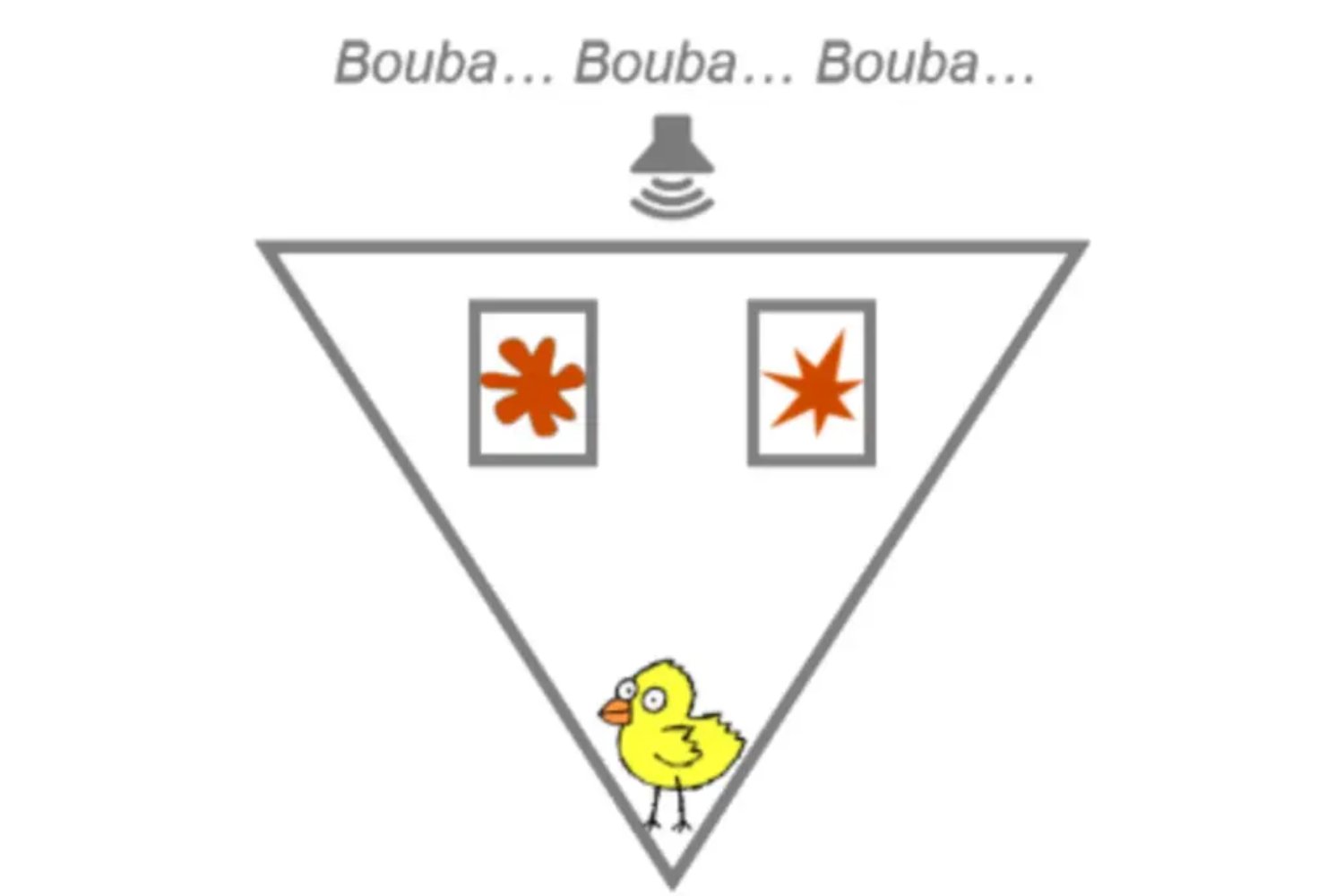 Pollitos que nunca han oído palabras muestran una habilidad que creíamos exclusiva del lenguaje humano. La clave está en el extraño efecto Bouba-Kiki