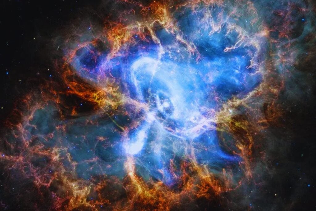 La supernova que observaron astrónomos asiáticos en 1054 dejó un objeto extraño en el cielo. Sus señales de radio muestran un patrón que ahora empieza a tener sentido
