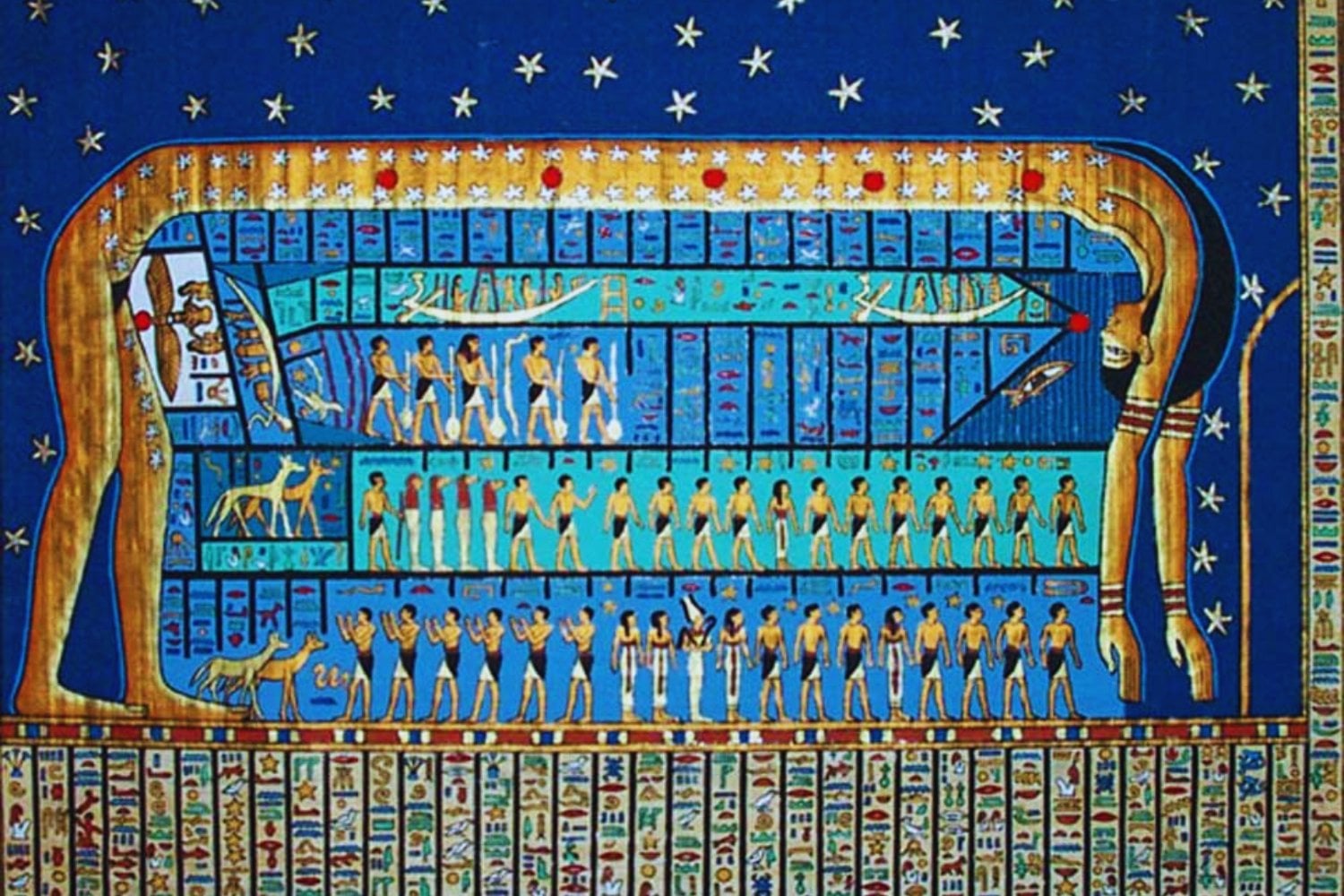 Durante siglos se creyó que era arte religioso. Un estudio propone que los antiguos egipcios estaban representando la Vía Láctea en sarcófagos y tumbas