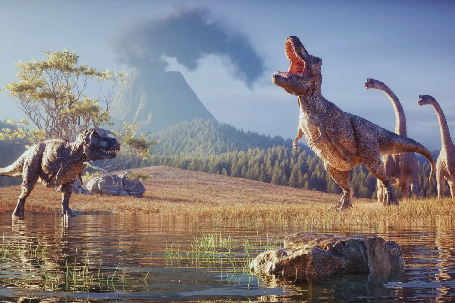 Durante décadas dimos por hecho que el T. rex reinaba solo al final del Cretácico. Nuevos fósiles ahora sugieren que el depredador más famoso de la historia quizá nunca estuvo tan solo