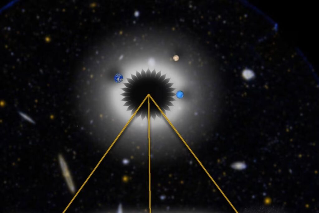 Un gigantesco parasol en el espacio podría ocultar estrellas y revelar planetas como la Tierra. Un nuevo método propone combinar una sombra orbital con telescopios gigantes para detectar mundos habitables
