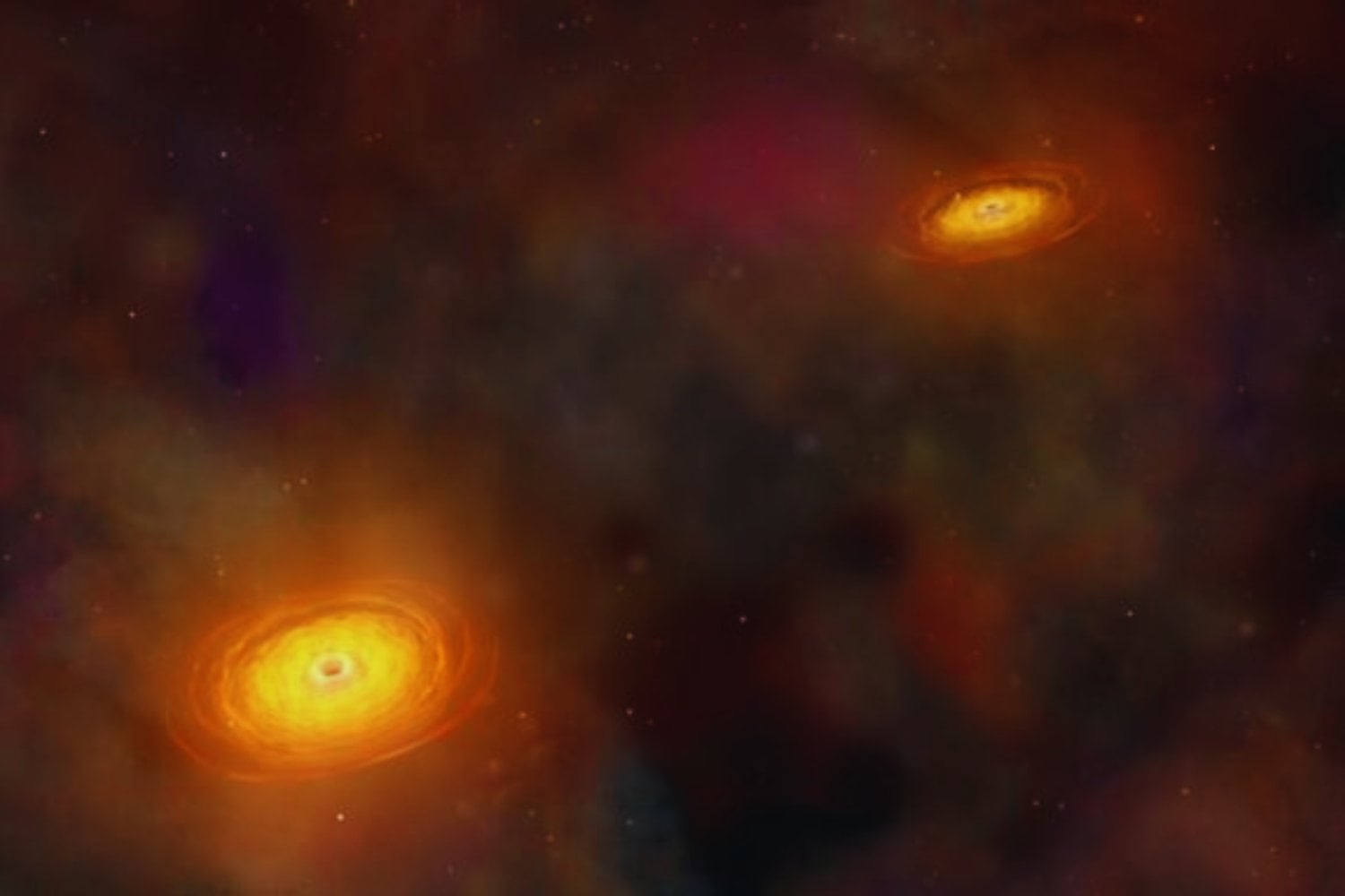 Un detector capaz de escuchar colisiones de agujeros negros empezó a registrar anomalías extrañas. Un equipo del CONICET cree que podrían ser rastros de materia oscura