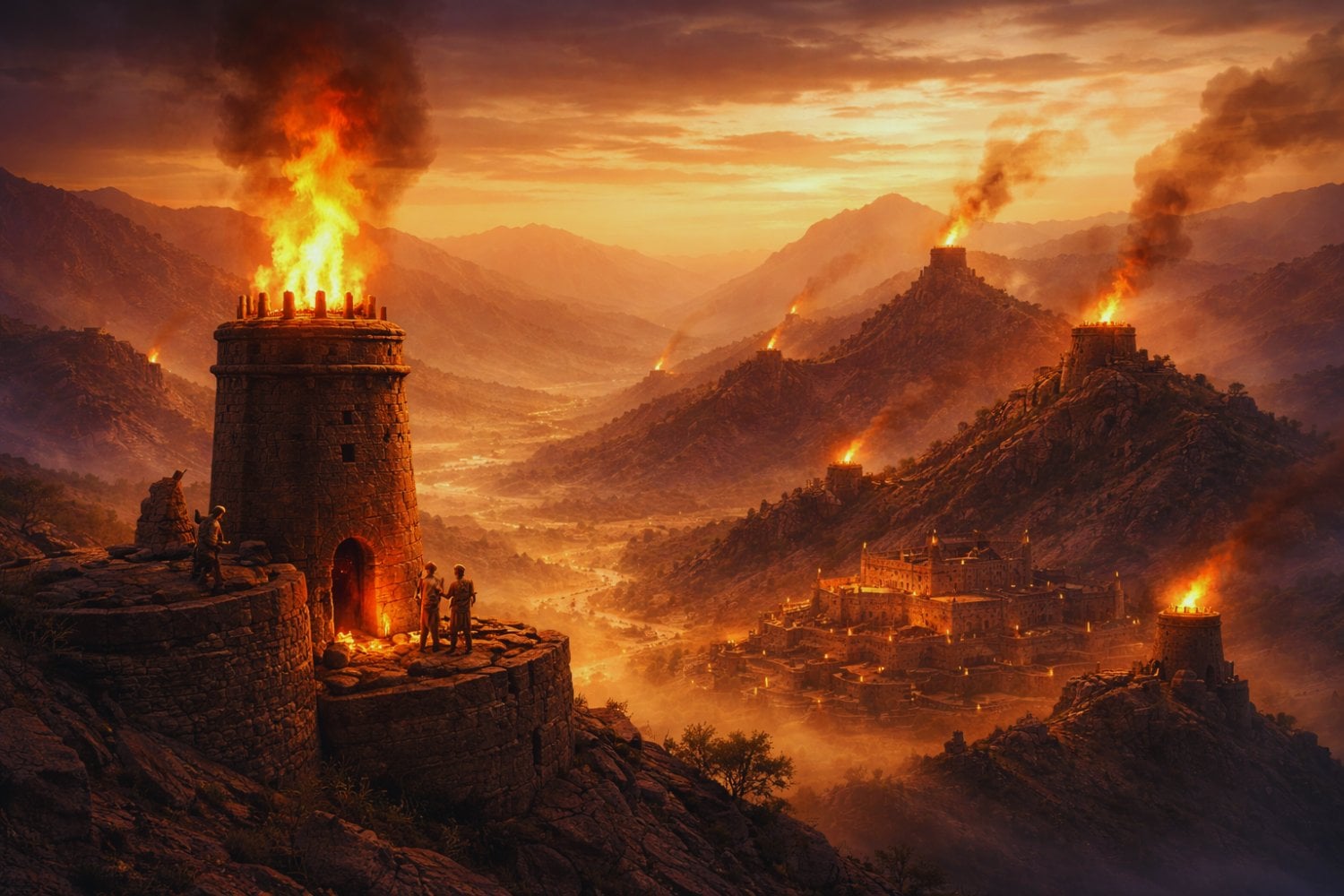 Antes del telégrafo y 3.600 años antes de internet, el Próximo Oriente creó una red de telecomunicaciones basada en fuego y geografía que cambió la forma de gobernar imperios
