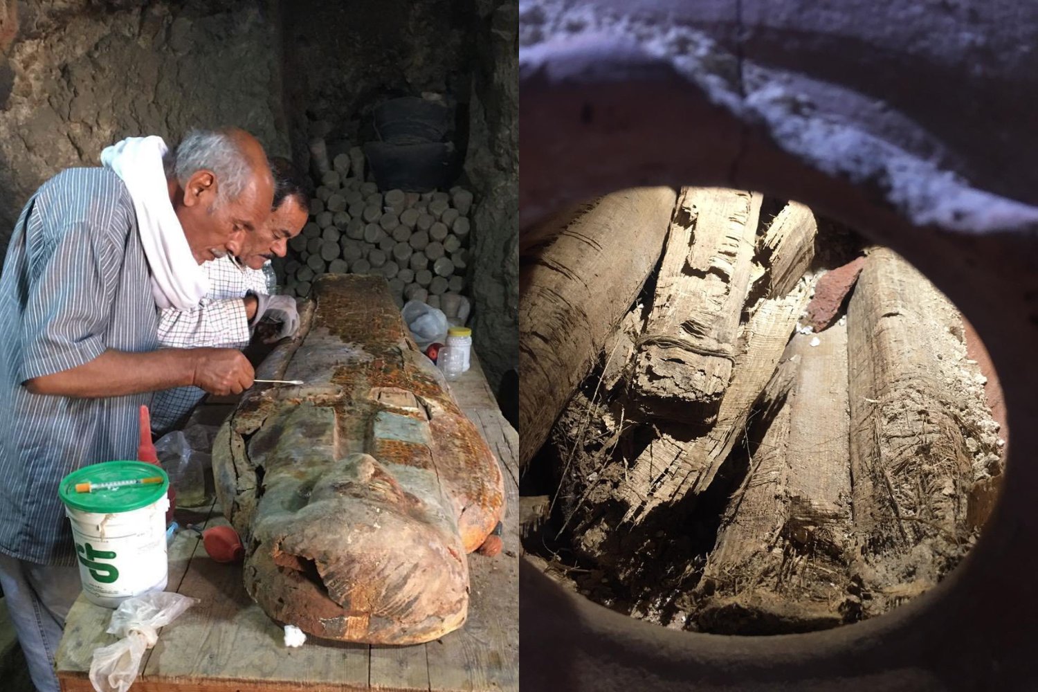 Bajo el patio de una tumba en Luxor apareció un escondite intacto del Tercer Período Intermedio. Veintidós sarcófagos y ocho papiros sellados reabren el enigma de los “cantores de Amón”