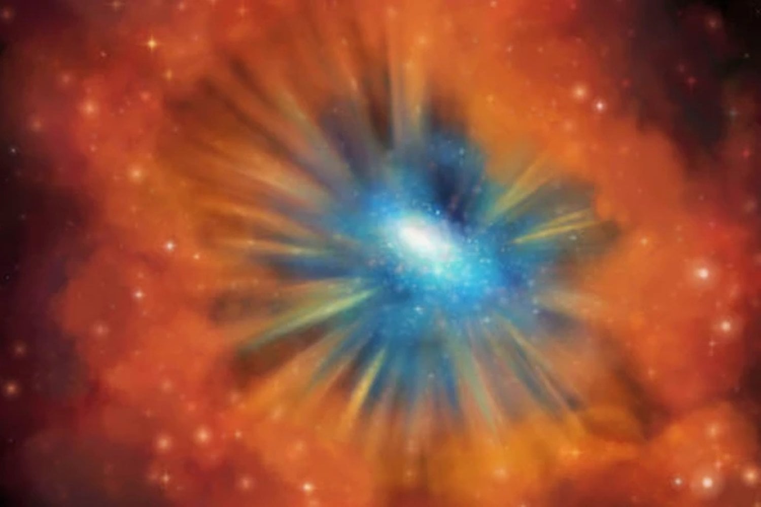 Una galaxia situada a 10.000 millones de años luz se está apagando delante de nuestros telescopios. El problema es que nadie sabe exactamente qué podría estar provocándolo