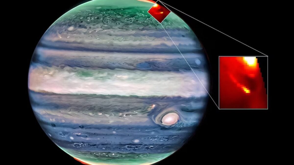 El James Webb apuntó durante 22 horas hacia las auroras de Júpiter y ...