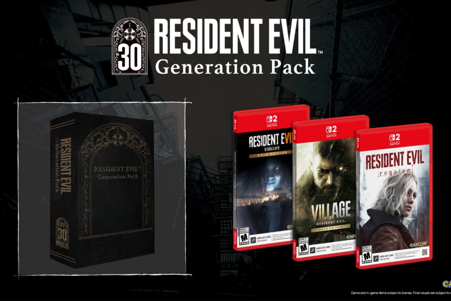 Capcom lanza un pack irresistible en Nintendo Switch 2: tres Resident Evil por 90 dólares