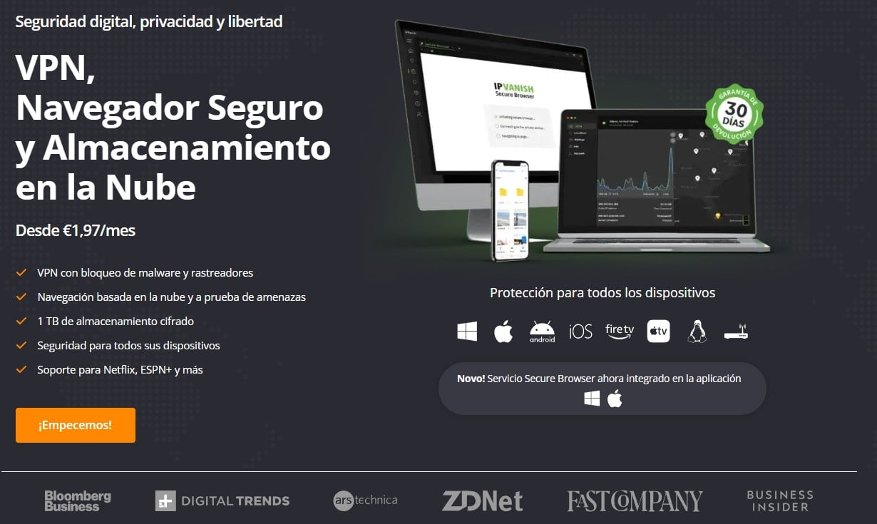 IPVanish, VPN para Fire TV y dispositivos Amazon