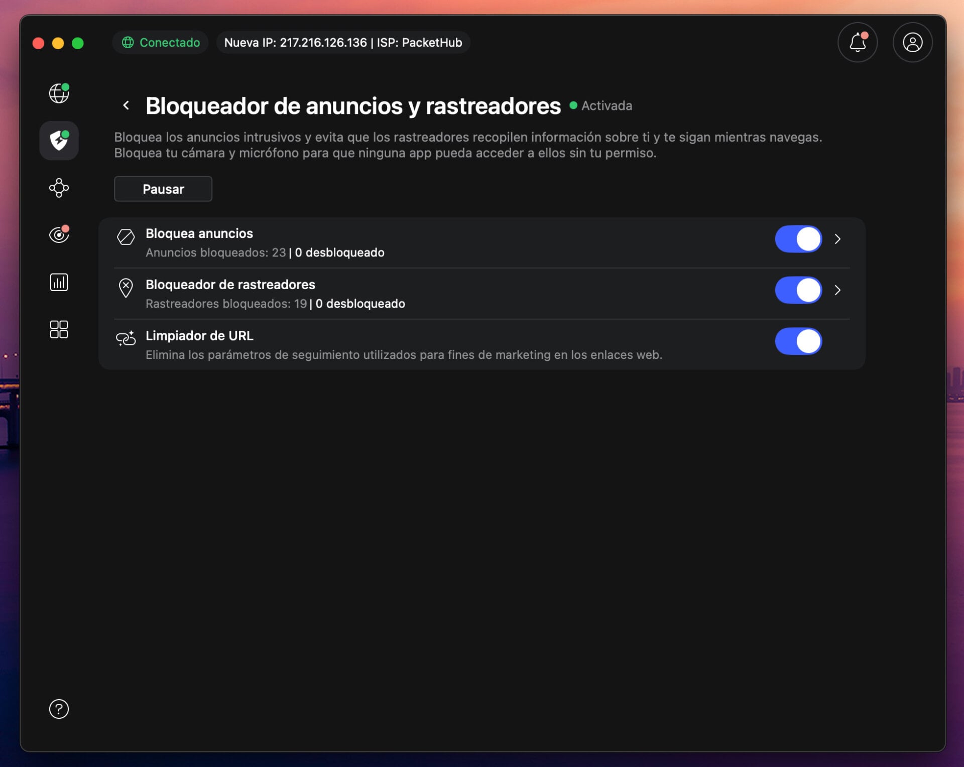 Nordvpn Bloqueador anuncios y rastreadores