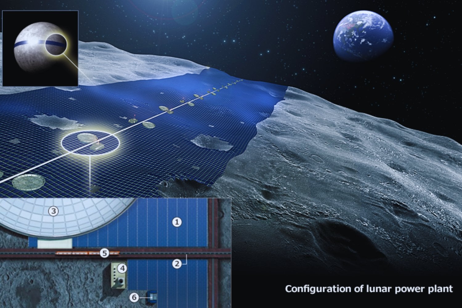 Quieren construir un anillo solar alrededor de la Luna para generar energía sin interrupciones. El proyecto plantea abastecer a toda la Tierra con electricidad renovable las 24 horas