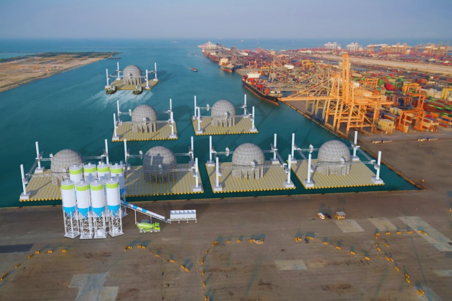 Parece una idea absurda hasta que entiendes cómo funciona. Están hundiendo esferas de hormigón en el mar para usarlas como baterías gigantes