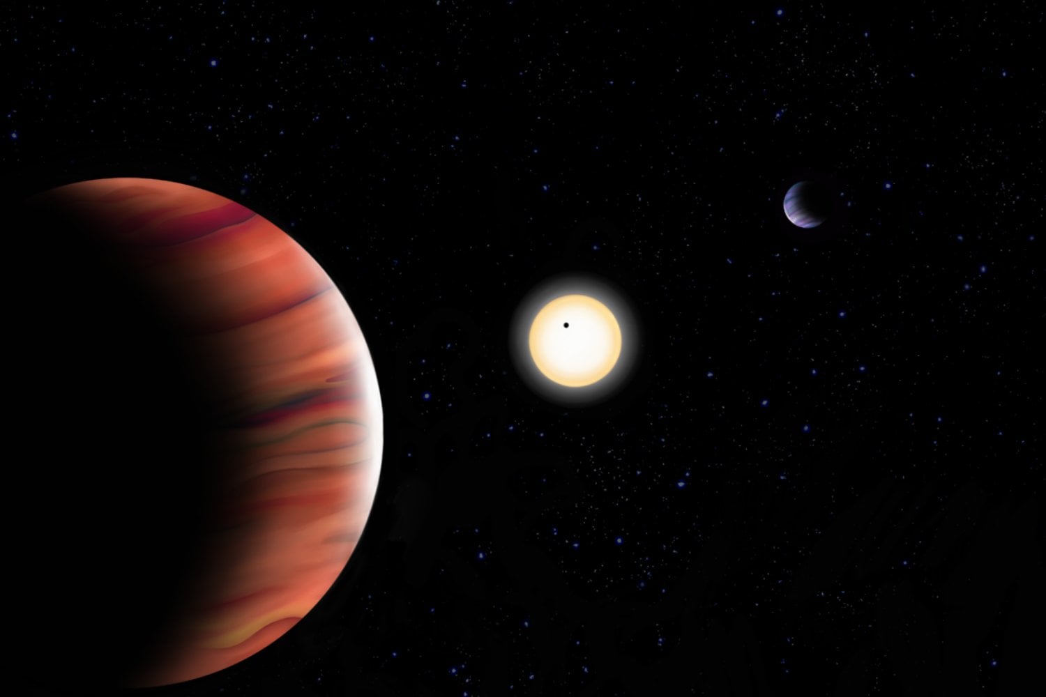 Han descubierto un sistema planetario que cambia ante nuestros ojos. Sus órbitas se están deformando y dentro de 200 años ya no será el mismo