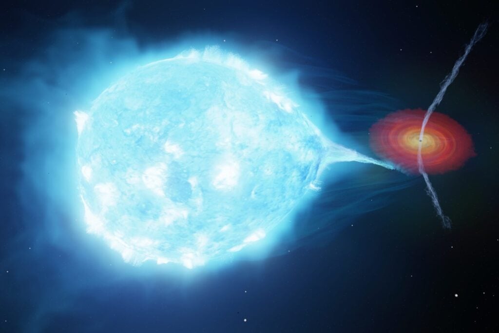 Un agujero negro situado en nuestra galaxia lanza chorros con una energía equivalente a 10.000 soles y viajan a media velocidad de la luz. Científicos acaban de medir por primera vez su potencia real