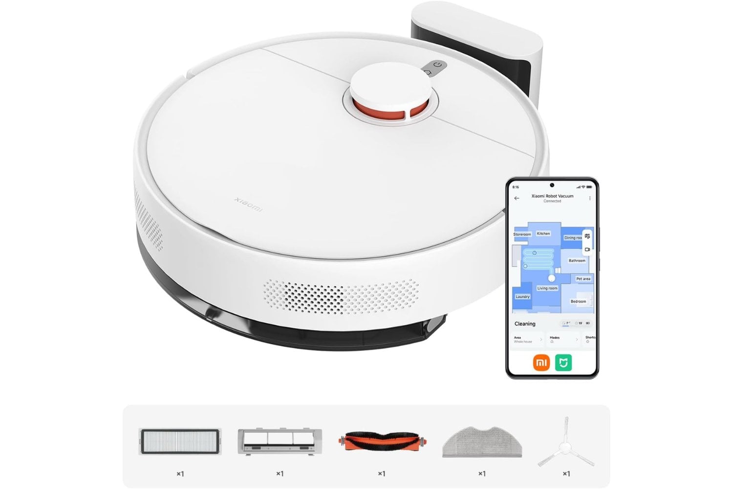 XIAOMI Robot Vacuum S40C, 2-in-1 Vacuum and Mop