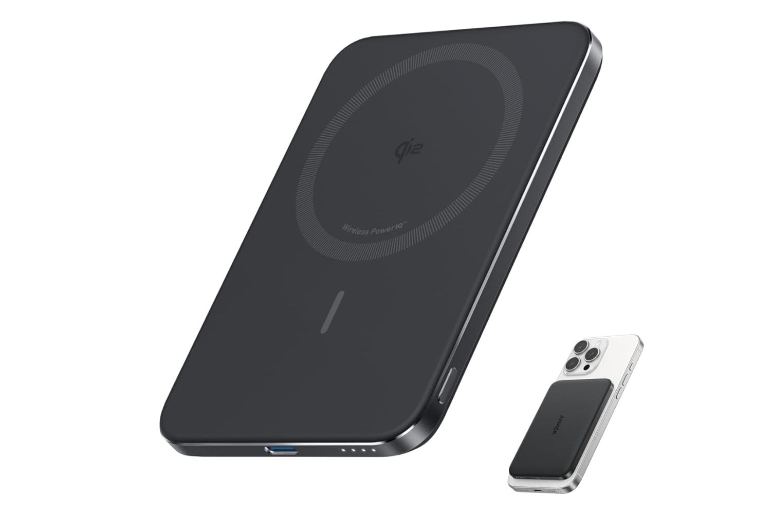 Anker Nano Qi2 Certified 15W Ultra-Slim 5000mAh MagSafe Power Bank