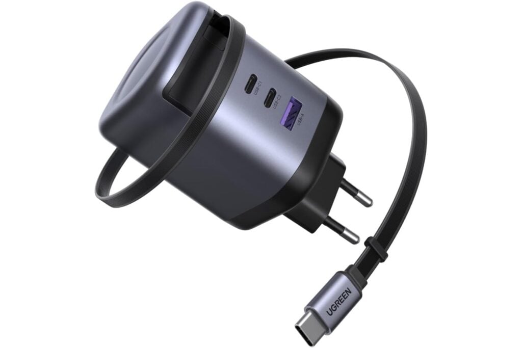 UGREEN Nexode GAN USB C Charger with Retractable Cable 100W