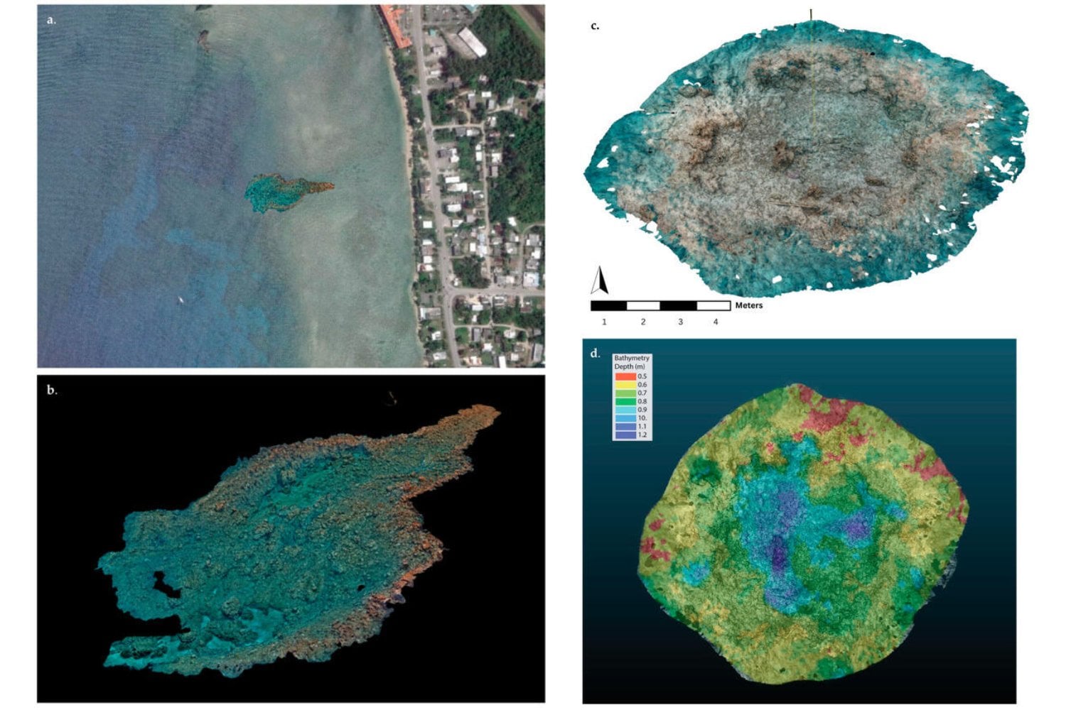 Un mapa dibujado a mano en plena Segunda Guerra Mundial permitió reconstruir el campo de batalla sumergido de Guam. Los cráteres de las explosiones siguen intactos bajo el Pacífico 80 años después