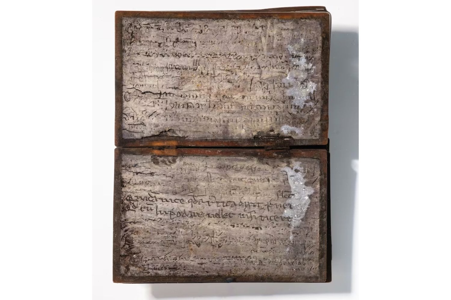 Lo encontraron dentro de una antigua letrina medieval y nadie esperaba algo así. Un pequeño cuaderno oculto bajo tierra conservó textos escritos hace más de 700 años en un estado casi imposible