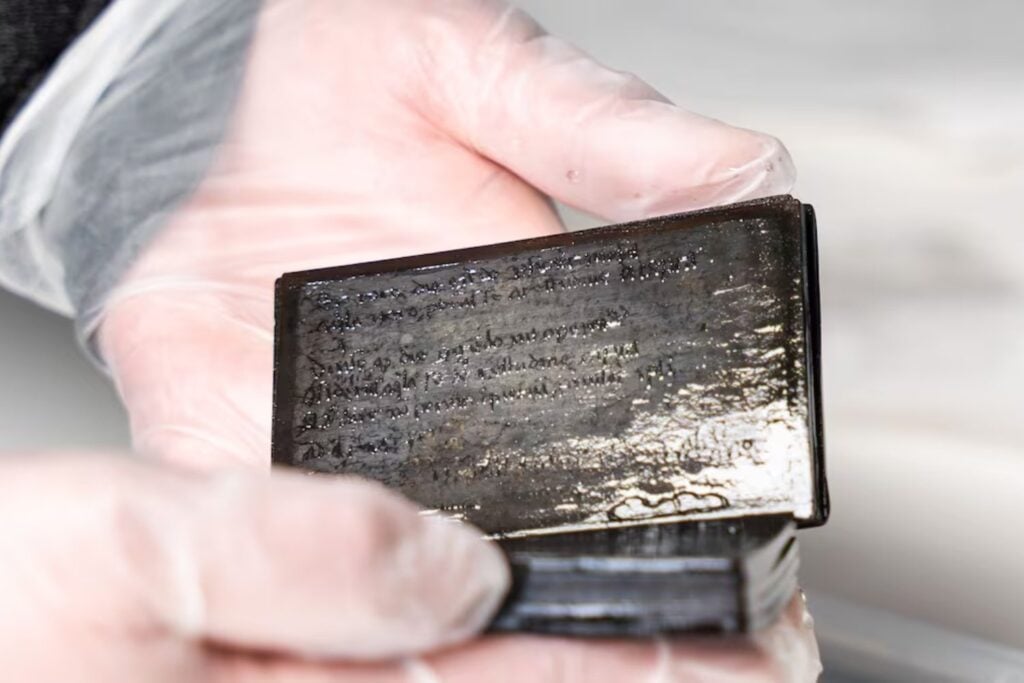 Lo encontraron dentro de una antigua letrina medieval y nadie esperaba algo así. Un pequeño cuaderno oculto bajo tierra conservó textos escritos hace más de 700 años en un estado casi imposible