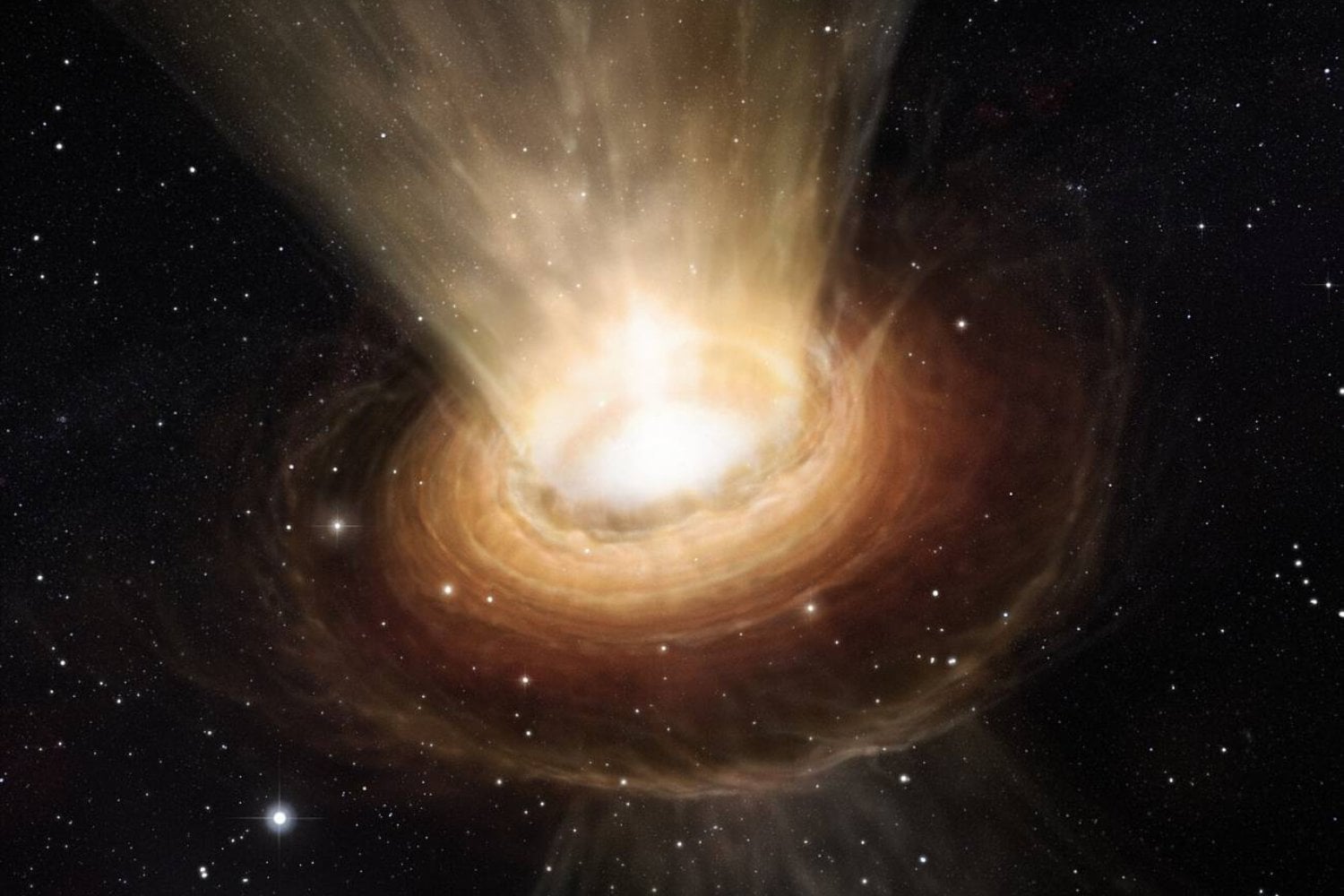 Los agujeros negros no solo devoran materia y luz. Científicos acaban de medir por primera vez la potencia real de los jets que expulsan al espacio y el resultado es comparable a la energía de 1.000 soles