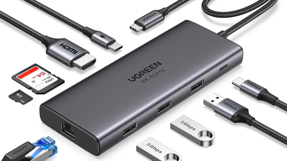 UGREEN rebaja su hub USB-C 9 en 1 con un 40% de descuento, incluyendo lector de tarjetas SD y puertos HDMI