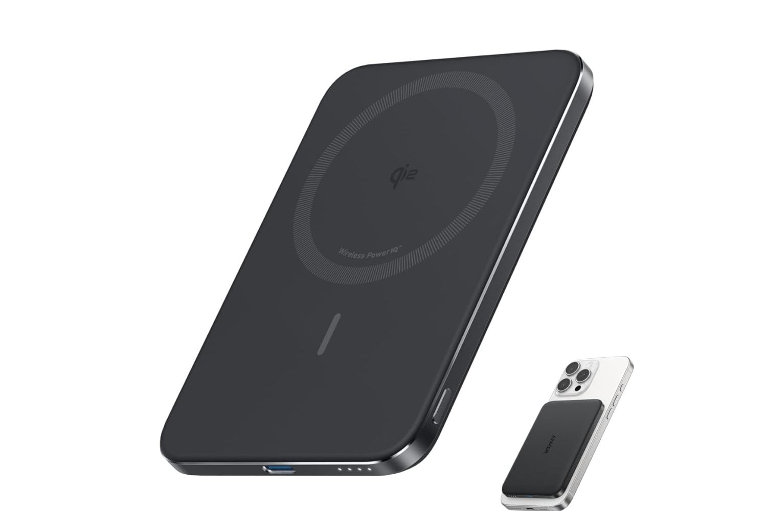 Anker Nano Qi2 Certified 15W Ultra-Slim 5000mAh MagSafe Power Bank