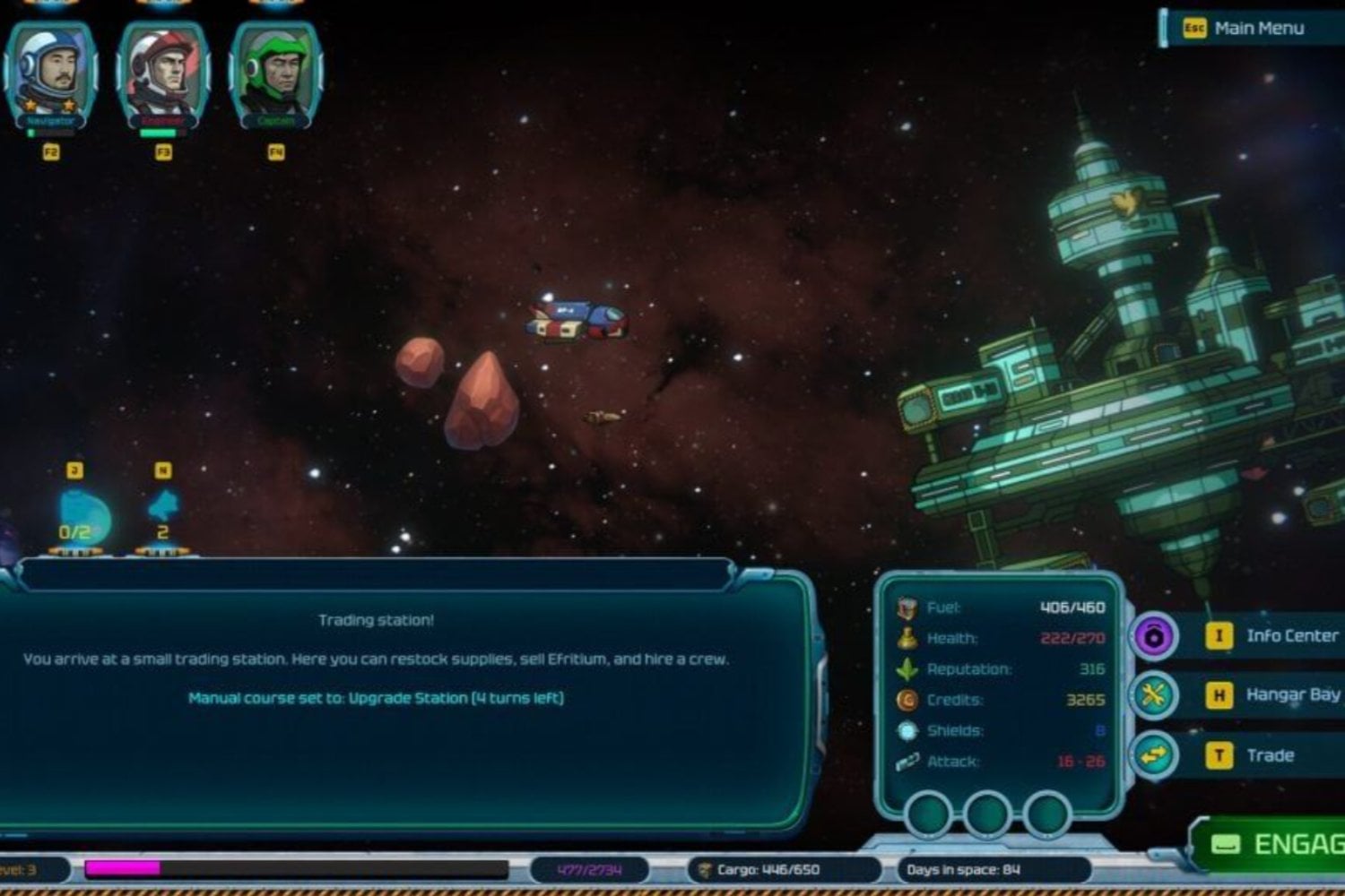 El roguelike espacial donde ser camionero puede ser más peligroso que ir a la guerra