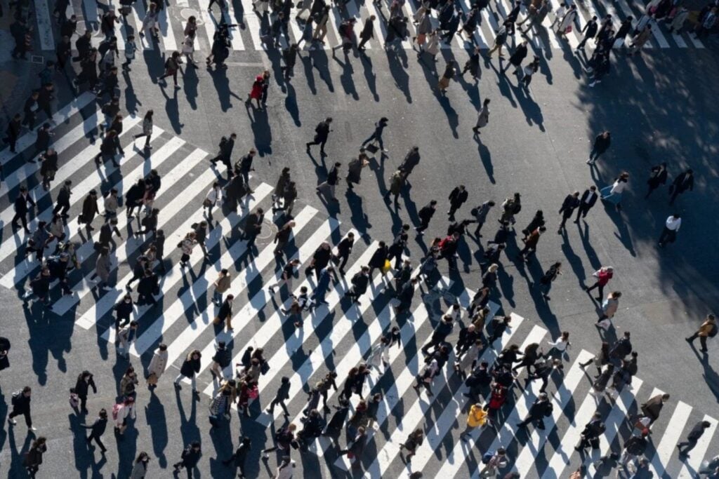 Cruce Peatonal En Japon
