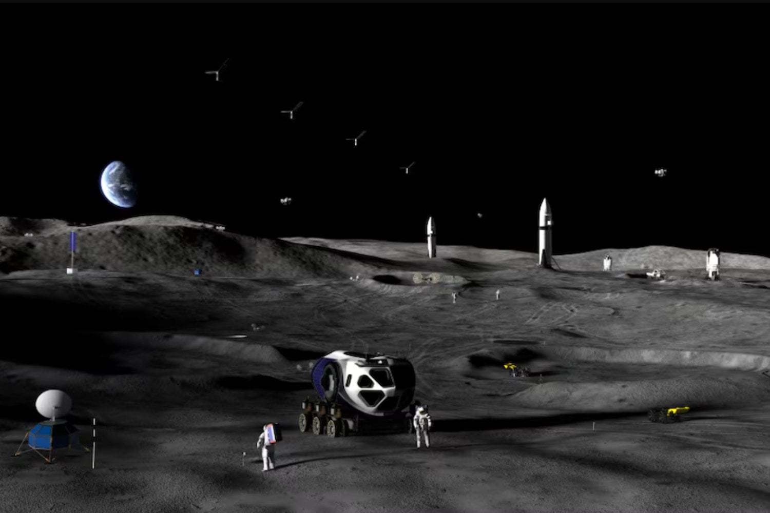NASA ya empezó a buscar quién construirá las piezas clave de su futura base lunar. El plan no arranca con astronautas, sino con energía, agua, oxígeno y fábricas fuera de la Tierra
