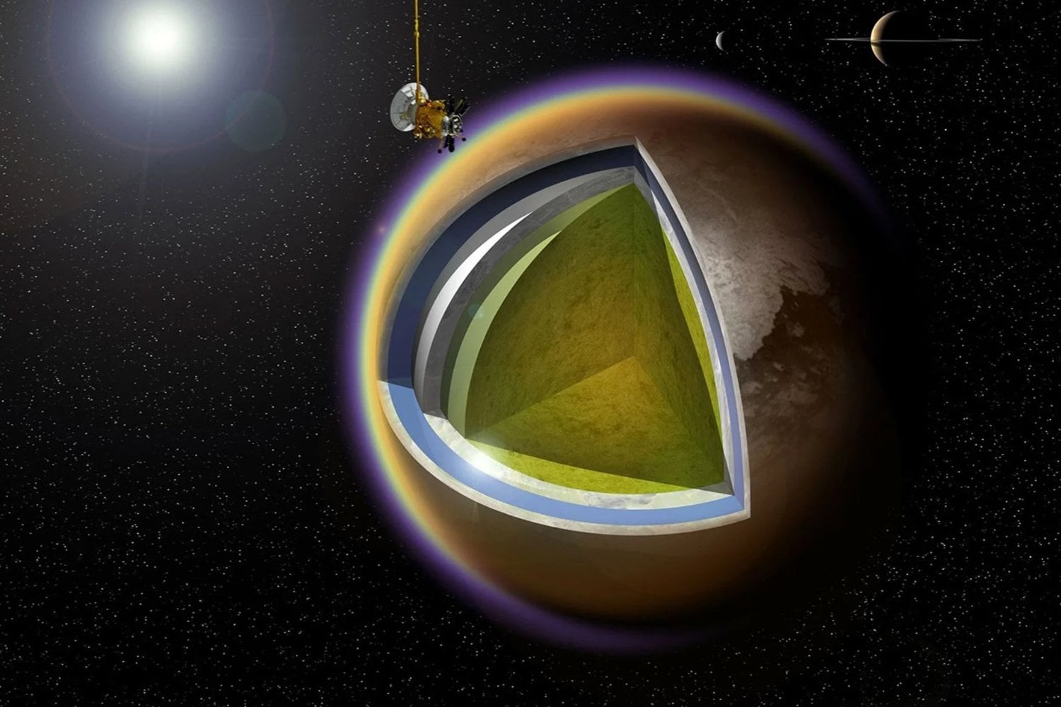 Saturno tiene una luna llena de metano, nitrógeno y agua congelada que podría servir como “gasolinera” del sistema solar. Titán ya no interesa solo por la vida, sino también por sus recursos