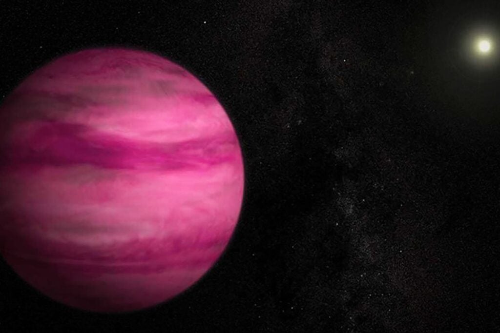 El “planeta rosa” estaba demasiado lejos, frío y tenue para que los telescopios terrestres pudieran descifrarlo. El James Webb logró separar su luz y encontró una inesperada sorpresa salina en sus cielos