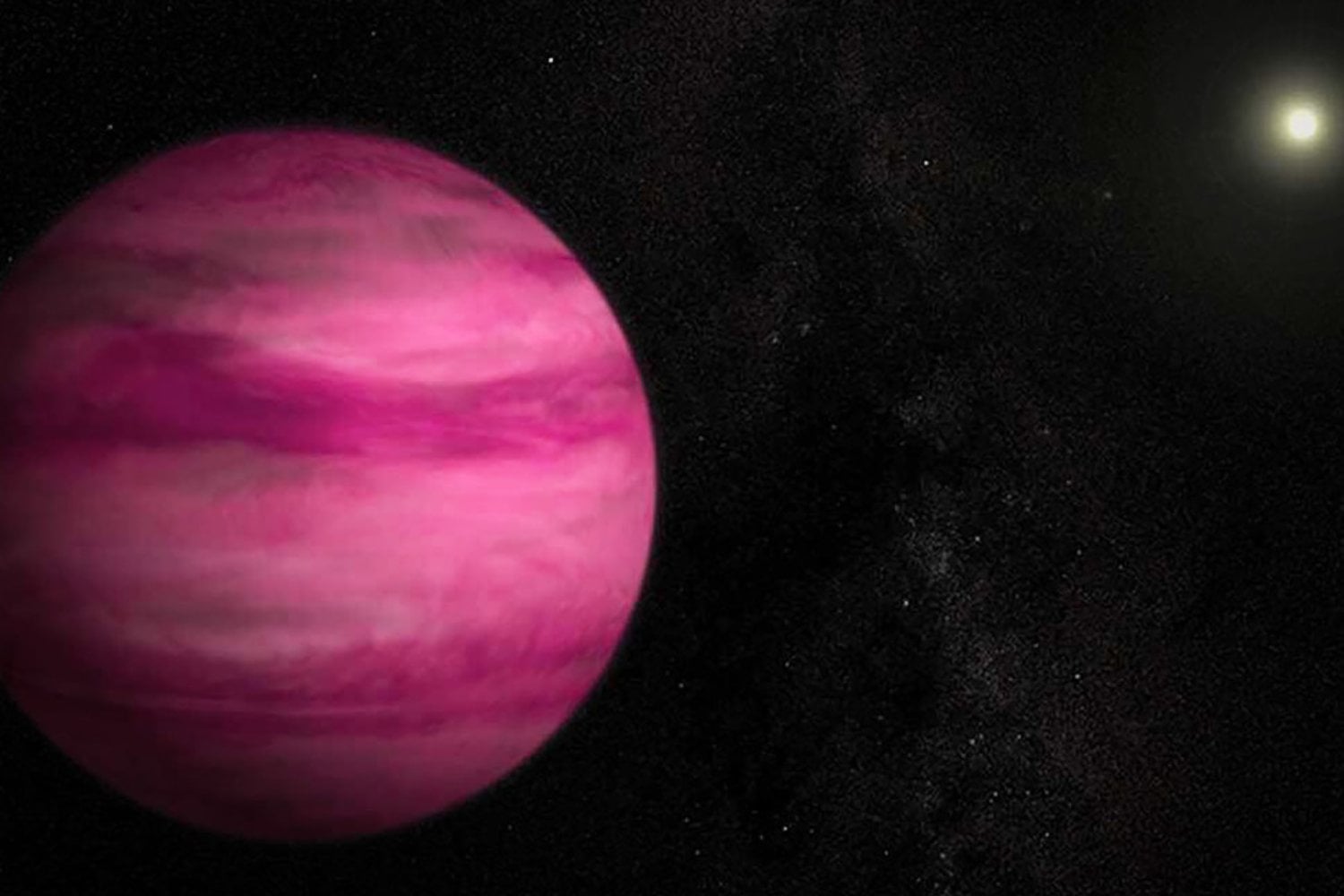 El “planeta rosa” estaba demasiado lejos, frío y tenue para que los telescopios terrestres pudieran descifrarlo. El James Webb logró separar su luz y encontró una inesperada sorpresa salina en sus cielos
